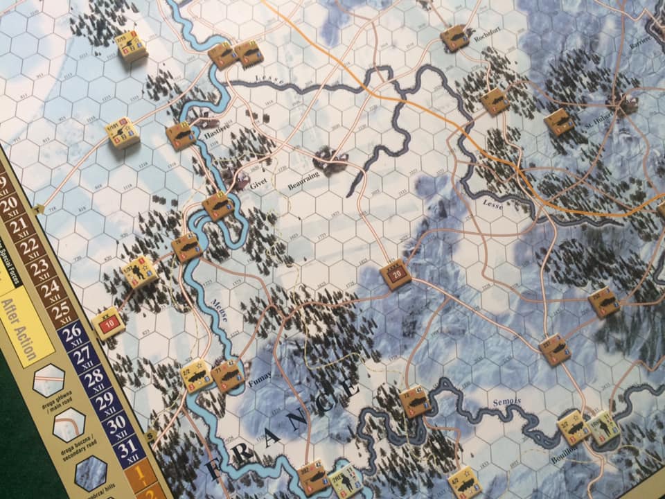 Mapa do gry wojennej Ardeny 2024