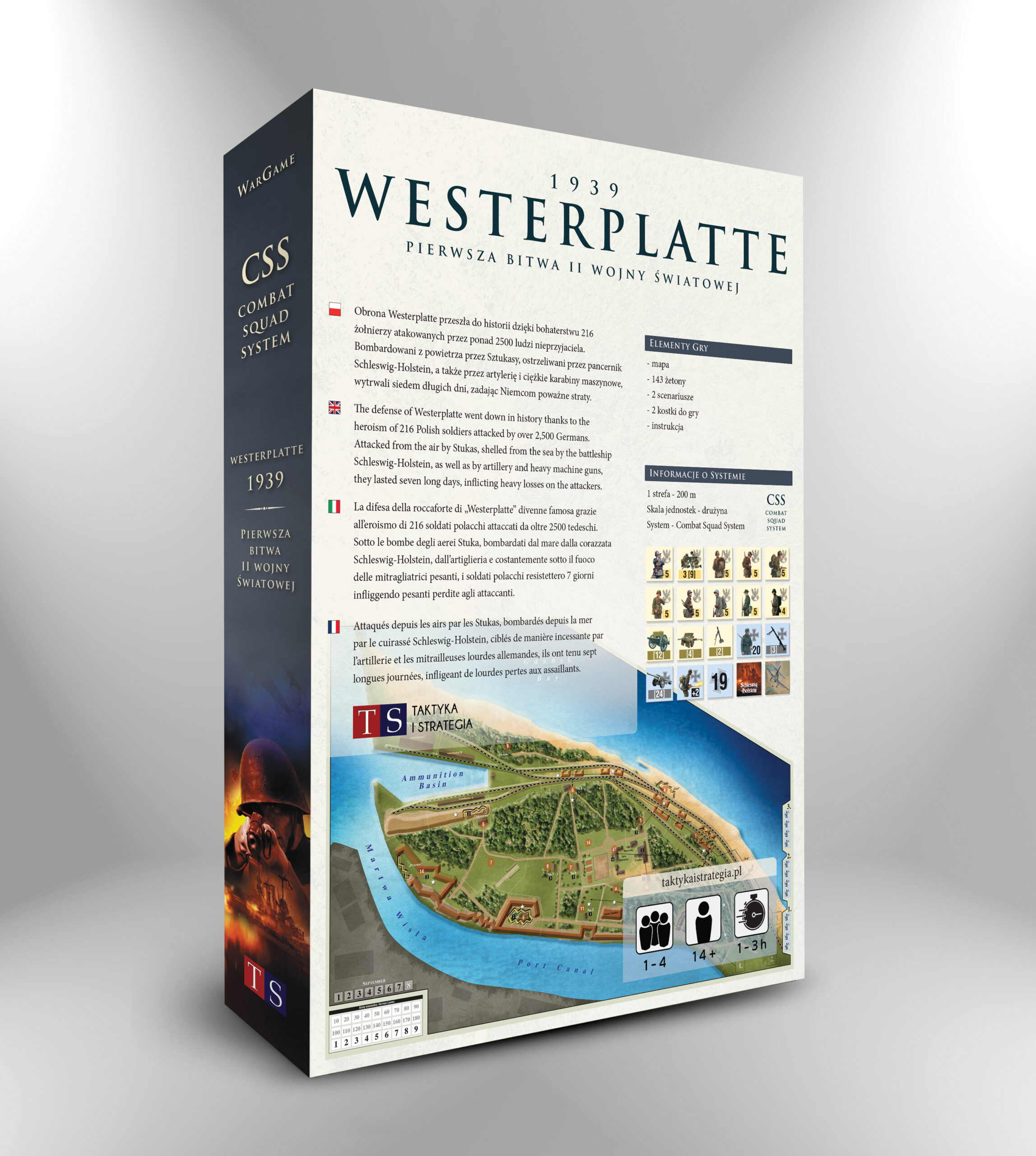 Bitwa o Westerplatte 1939 gra wojenna pudelko