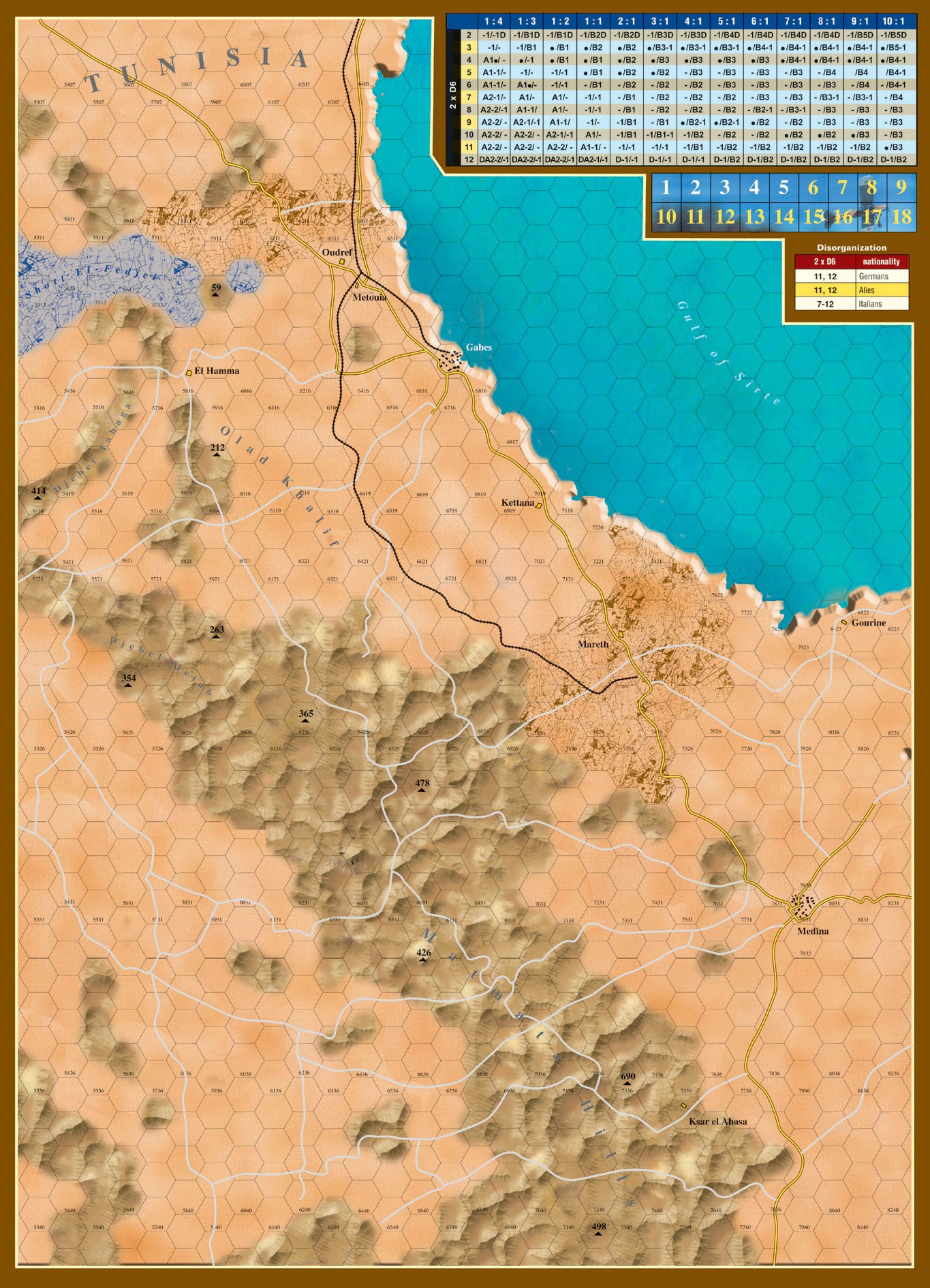 Desert Rats game map