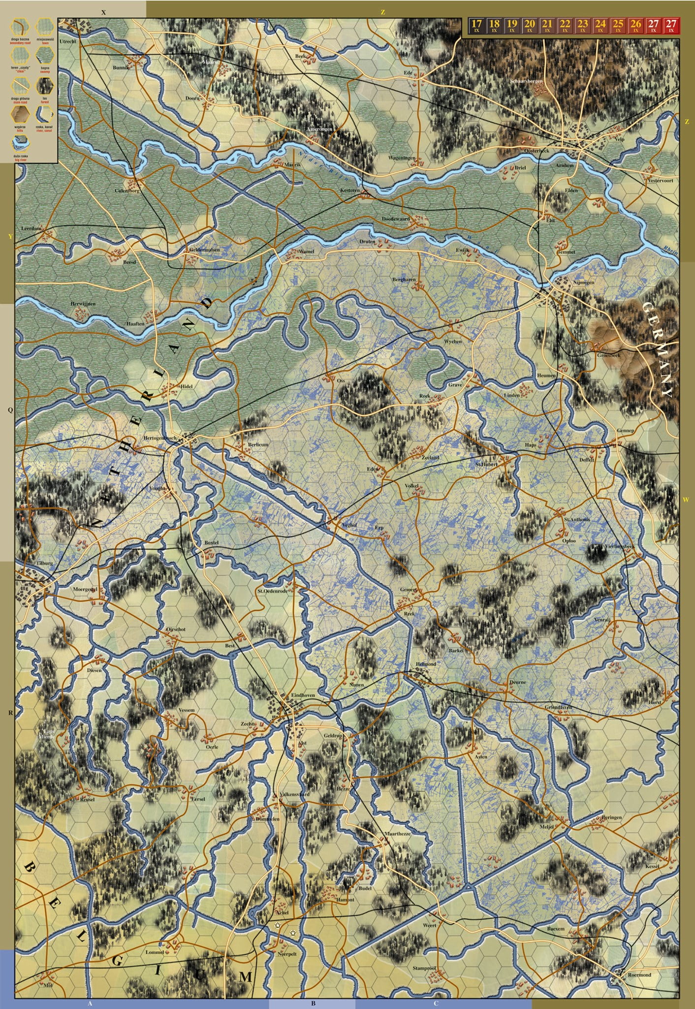MARKET GARDEN 1944 mapa do gry